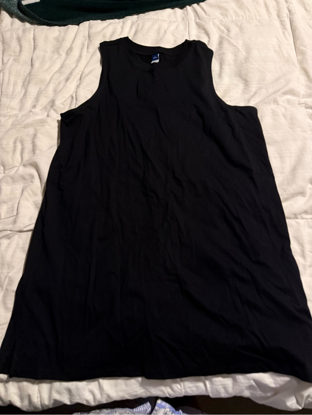 Old Navy Black Sleeveless t-shirt dress